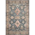 Loloi Rugs Loloi Rugs SKYESKY-10SURU5076 5 ft. x 7 ft. 6 in. Skye Area Rug - Sea & Rust SKYESKY-10SURU5076